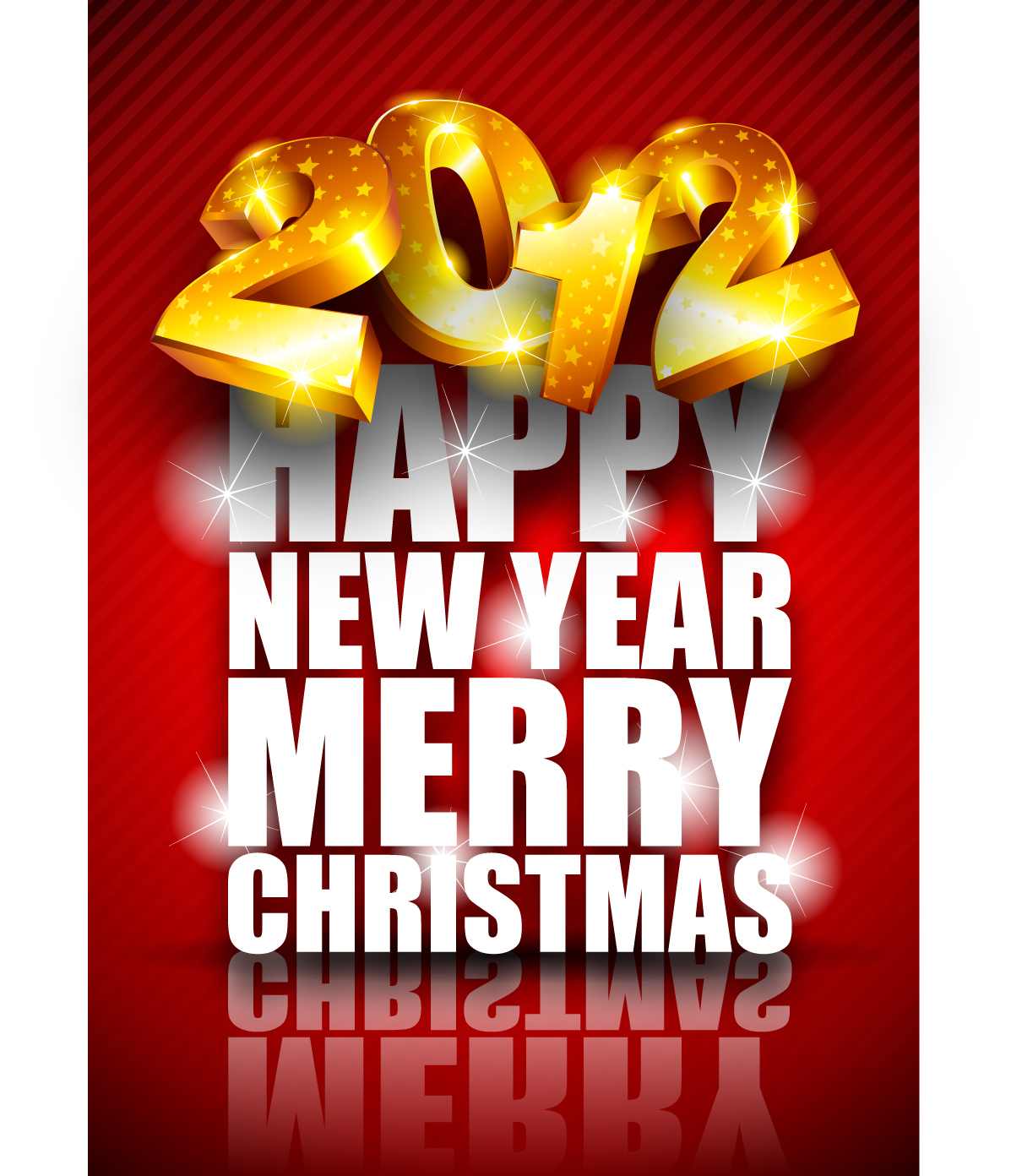 2012 banner template twinkling 3d light decor