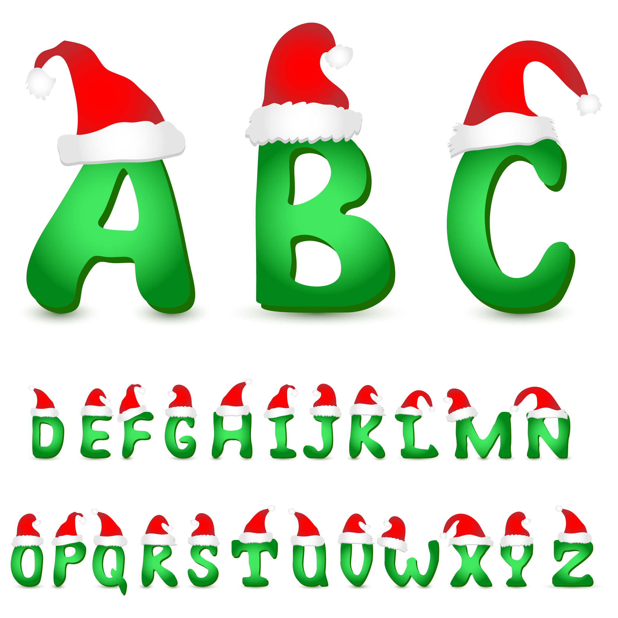 alphabet background template christmas decor modern colorful design