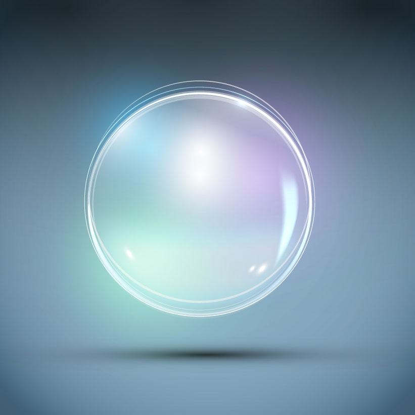 decorative background template shiny round bubble sketch