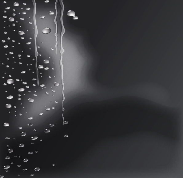 decorative background template wet droplets dark black white