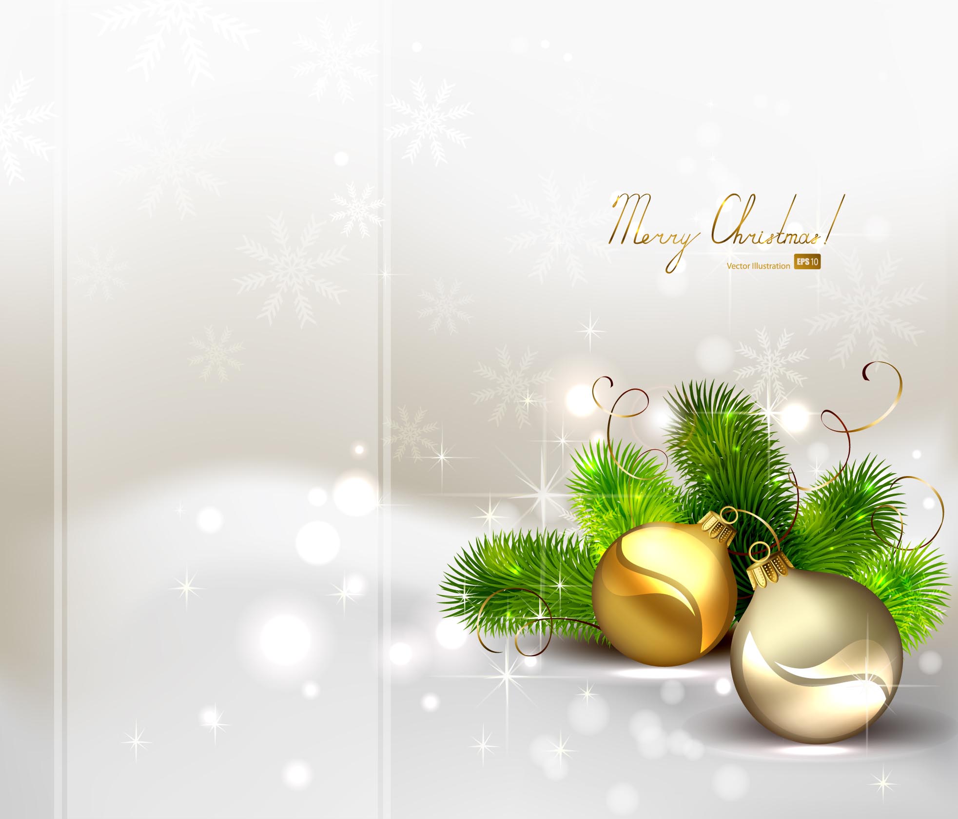 christmas background template luxury bokeh light shiny baubles