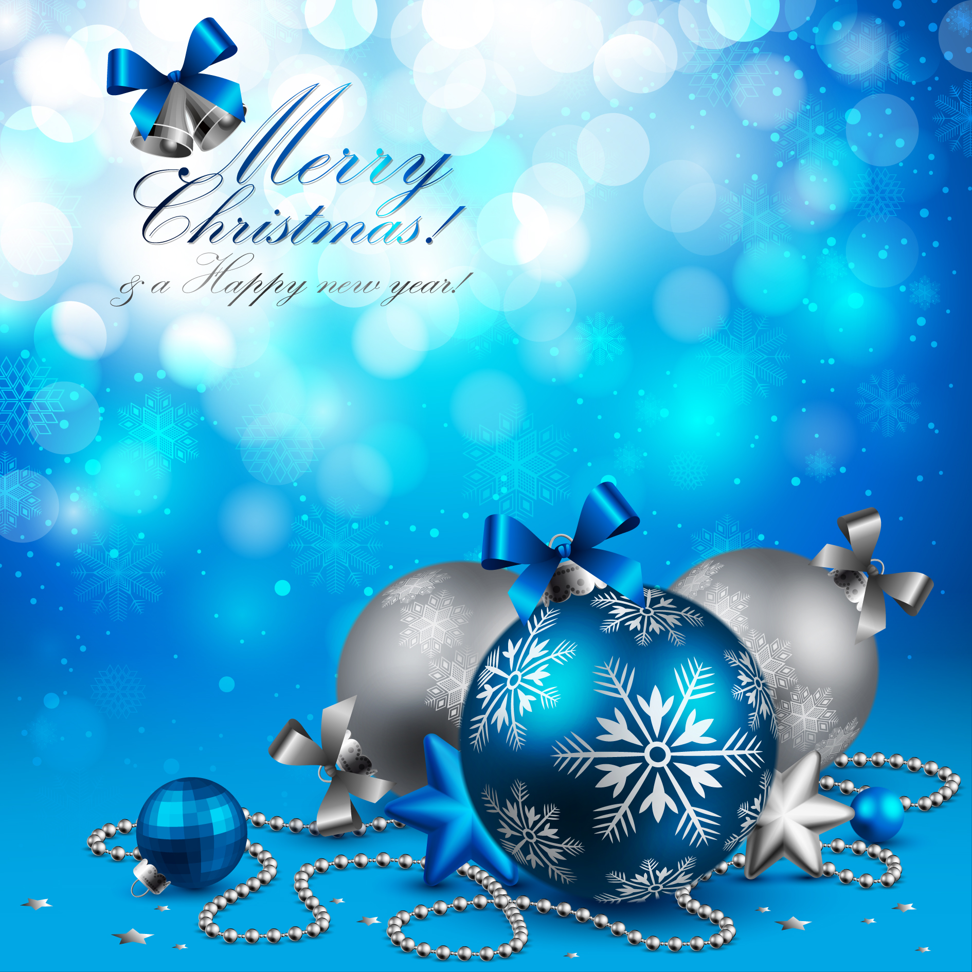 xmas background template modern elegant baubles bokeh decor