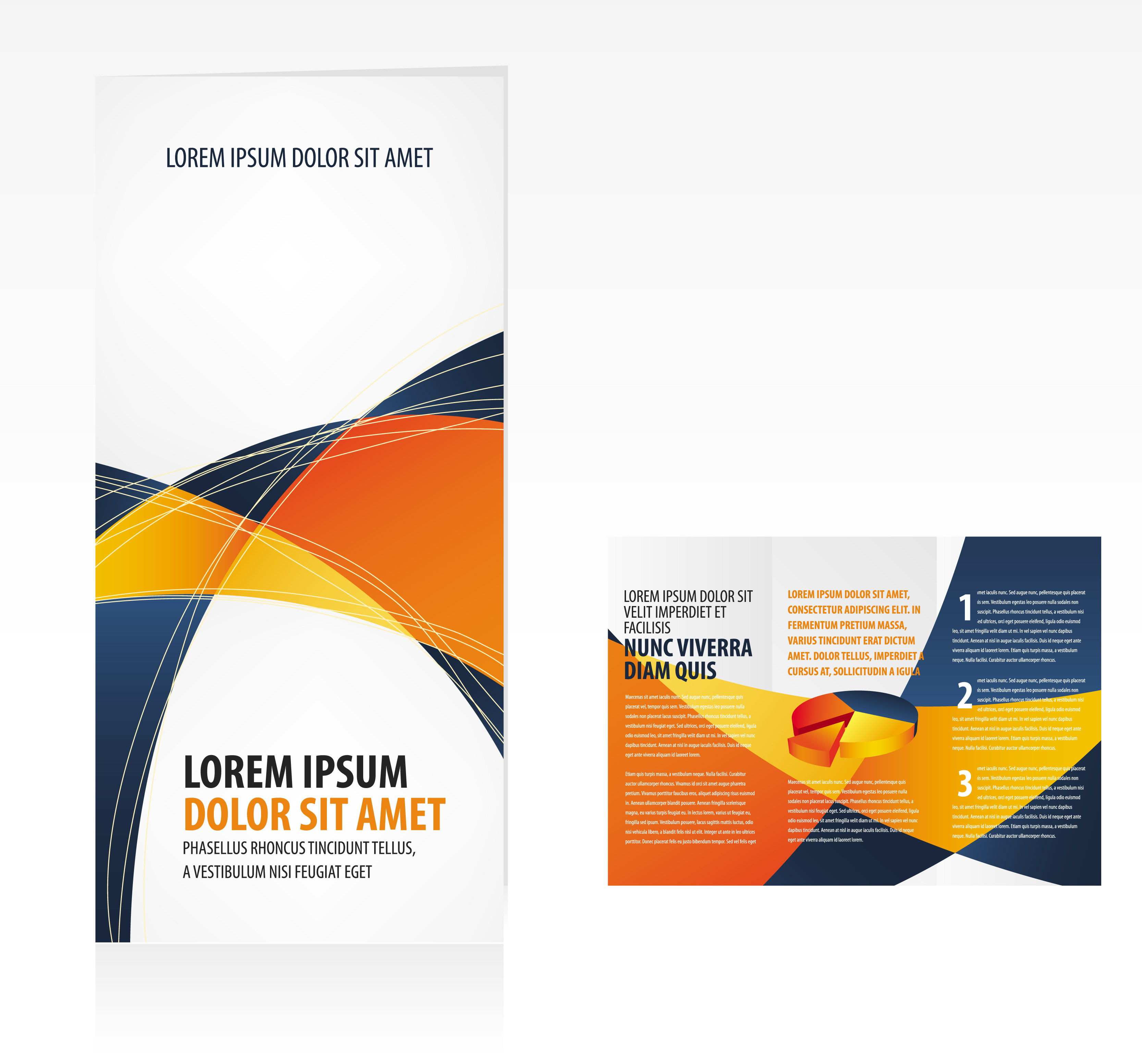 business brochure templates modern colorful abstract decor