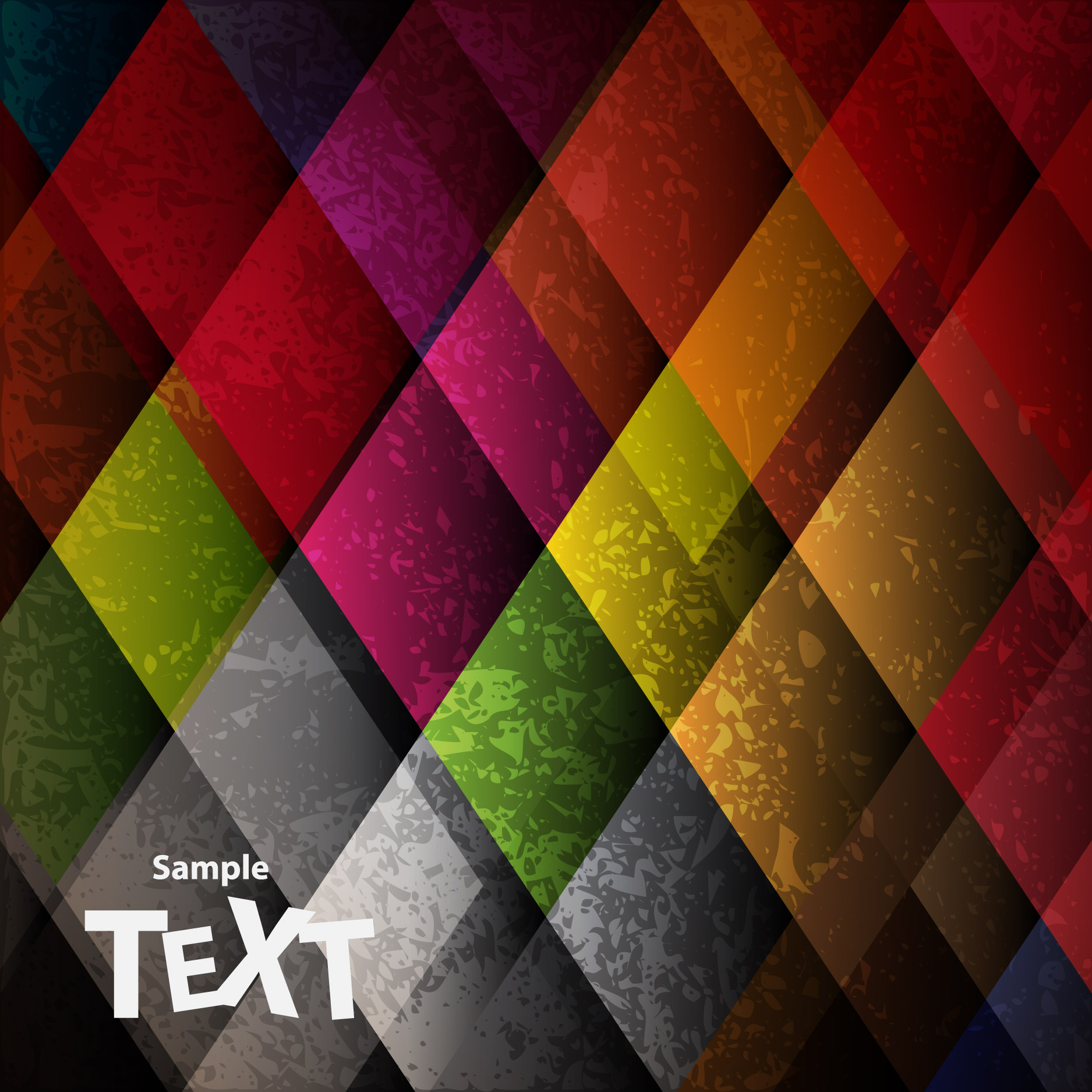 geometric background template colorful flat grunge illusion