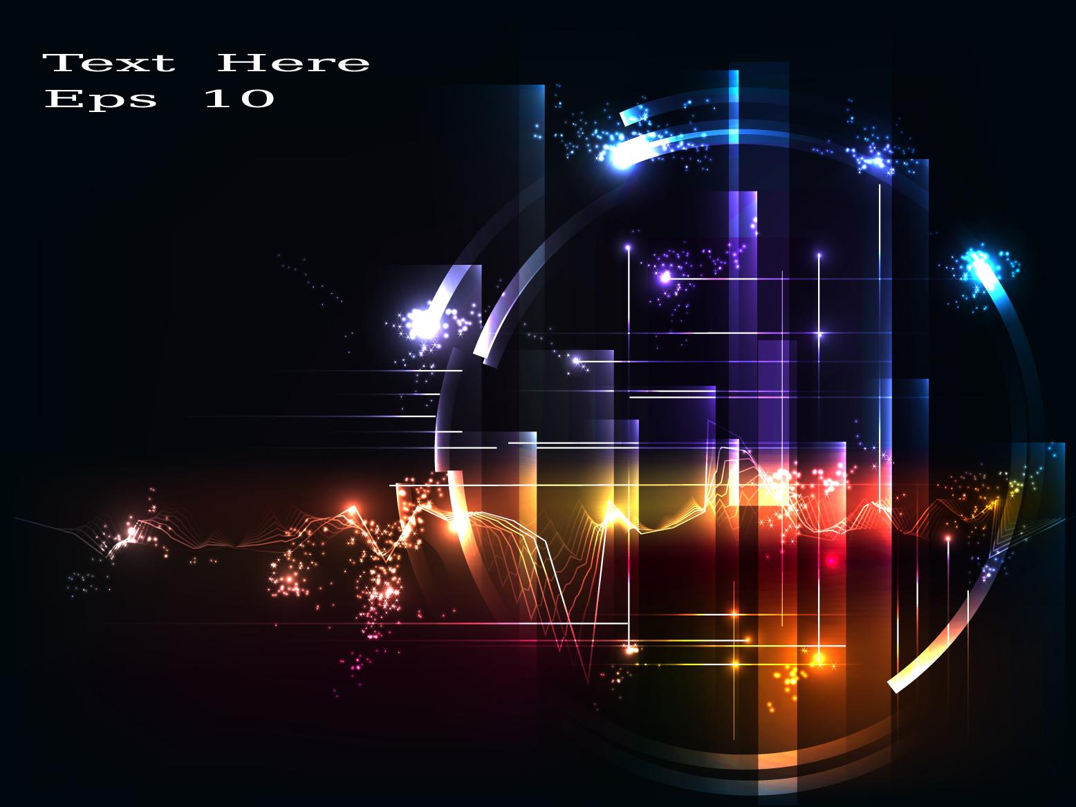 technology background template modern dark colorful light effect