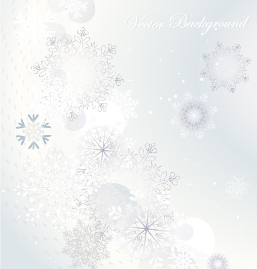 xmas background template bright blurred snowflakes decor