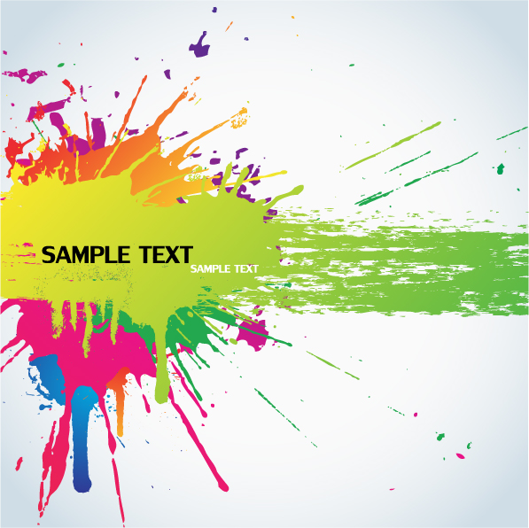 ink background template bright colorful grunge design