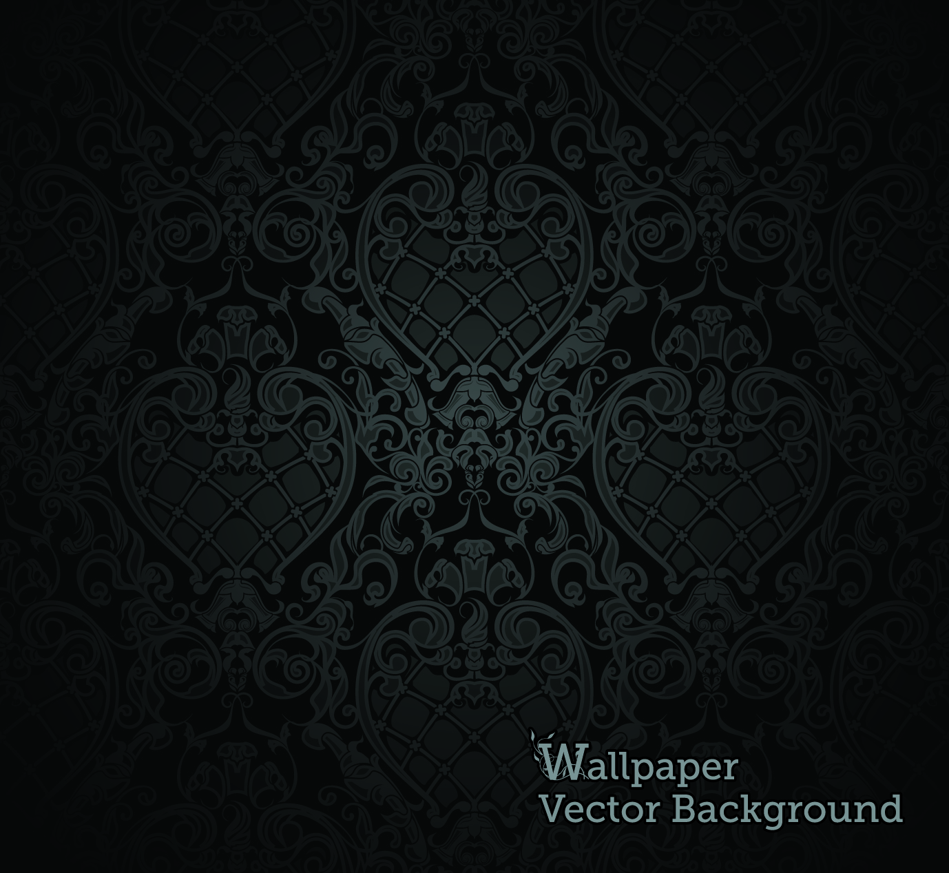 decorative pattern template elegant dark luxury symmetric european