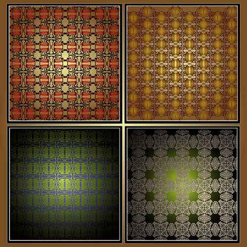 decorative background templates elegant dark symmetrical design