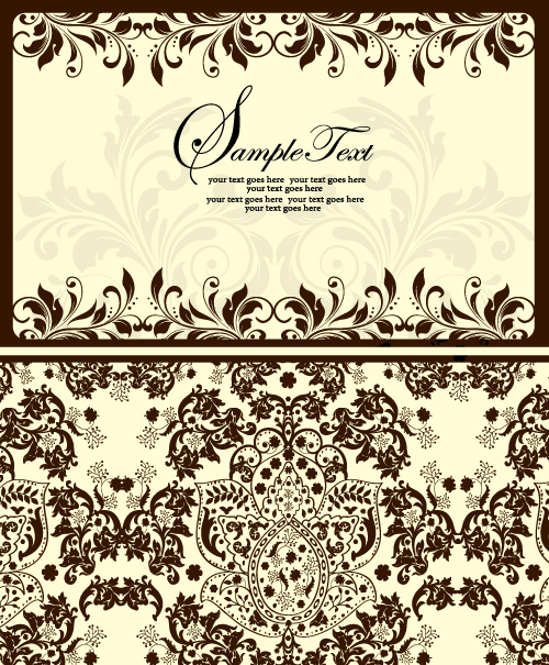 card cover templates elegant classic symmetric shapes