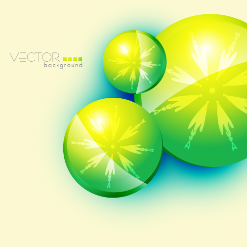 decorative background modern bright green circles symmetric arrows