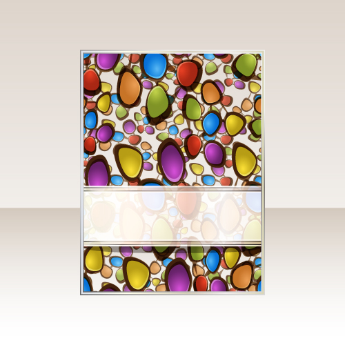 cover background template colorful deformed shapes decor