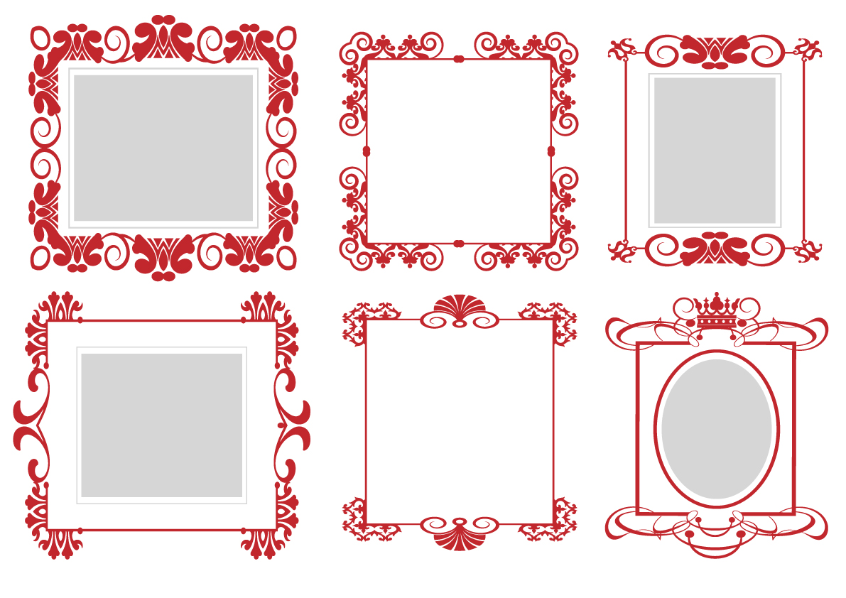 decorative document border templates elegant symmetric design