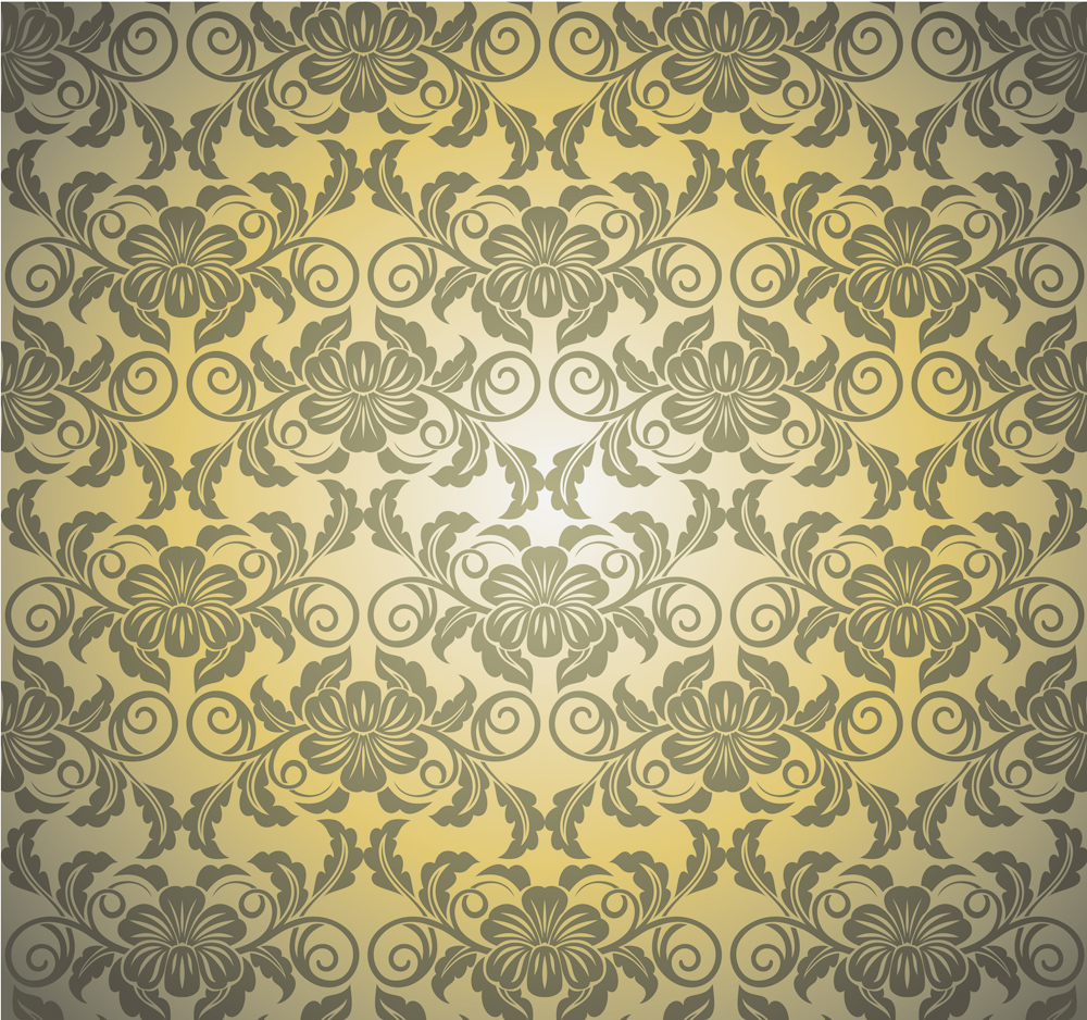 decorative pattern bright elegant floral symmetric design