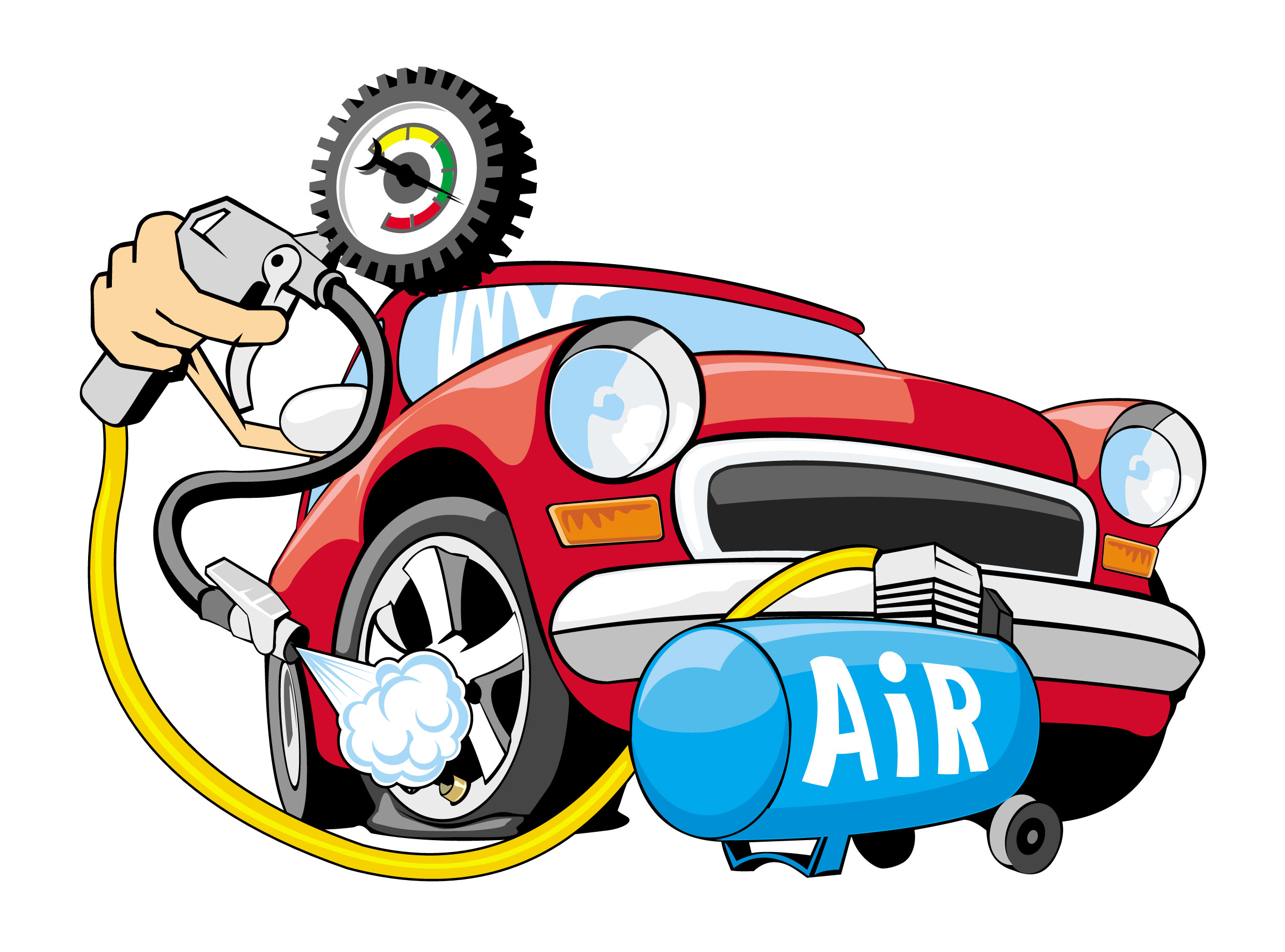 car service background funny dynamic handdrawn 3d