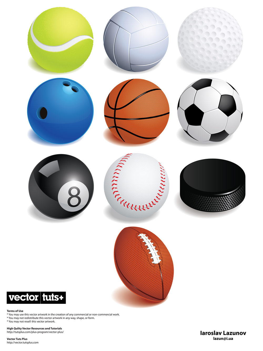 balls sports icons shiny modern 3d sketch