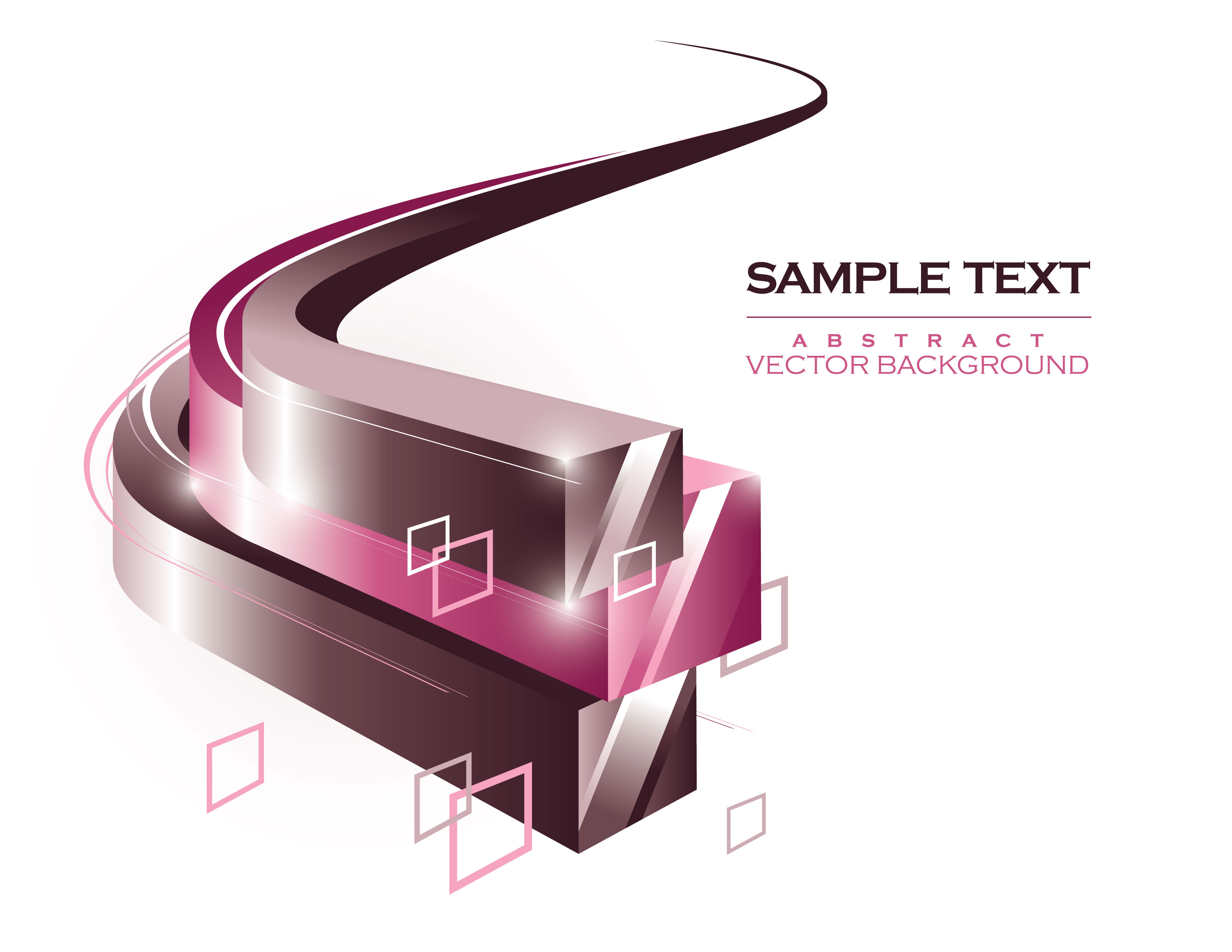 technology background template modern shiny 3d squared curves