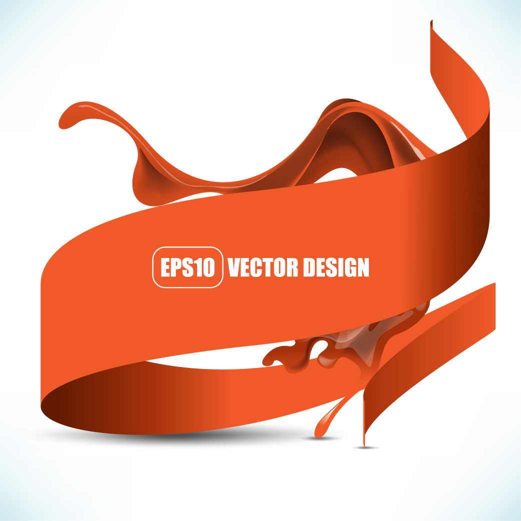 decorative background template red modern dynamic 3d design