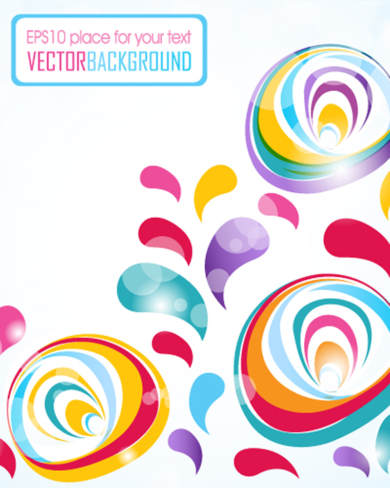 decorative abstract background template colorful sparkling shapes sketch