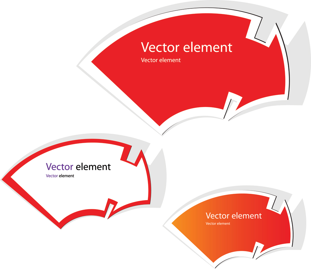 arrows elements templates modern flat shapes