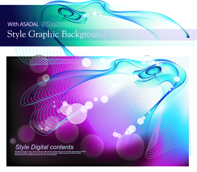 decorative background template modern dynamic abstraction