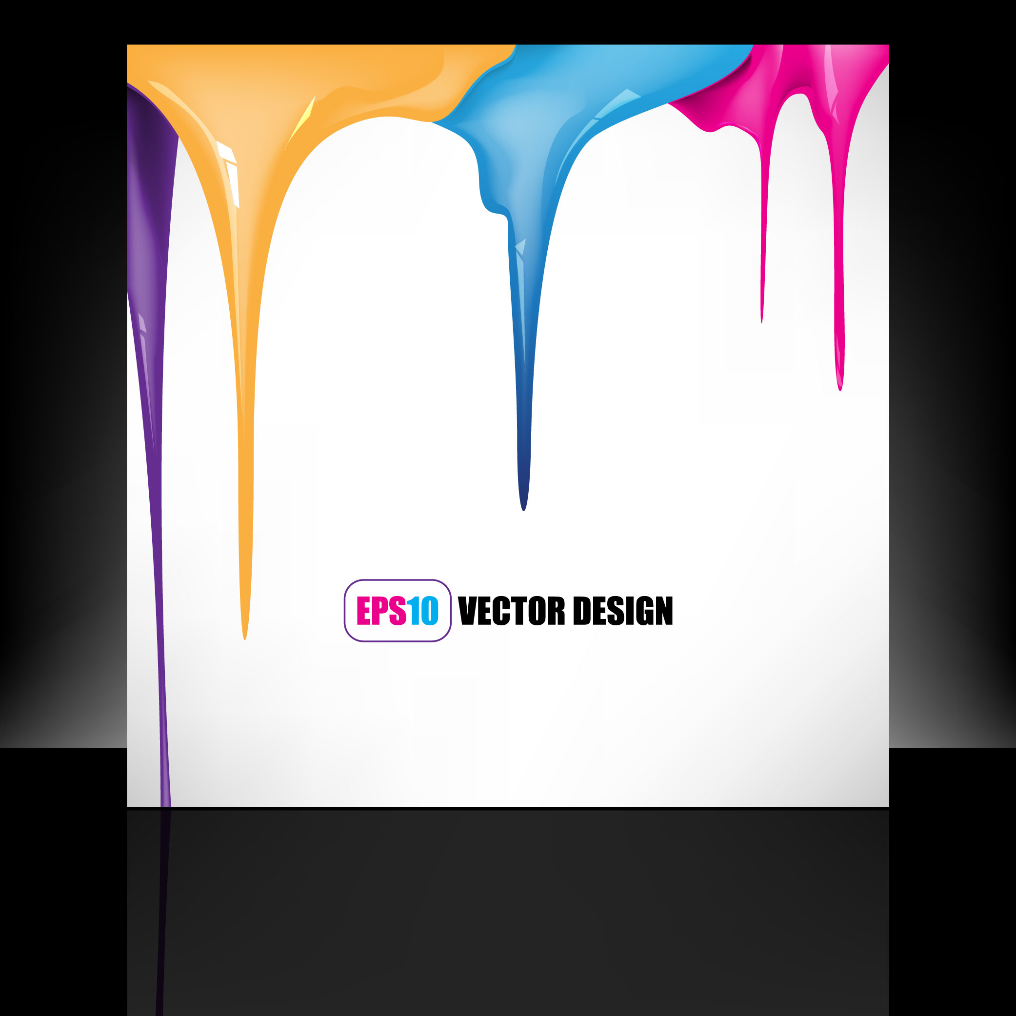 paint drip background template shiny colorful modern decor