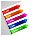 web navigation button templates modern colorful arrows design