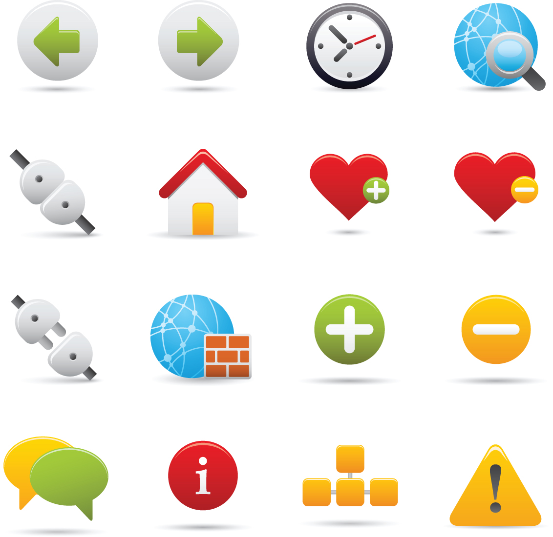 digital application icons colorful symbols sketch modern design