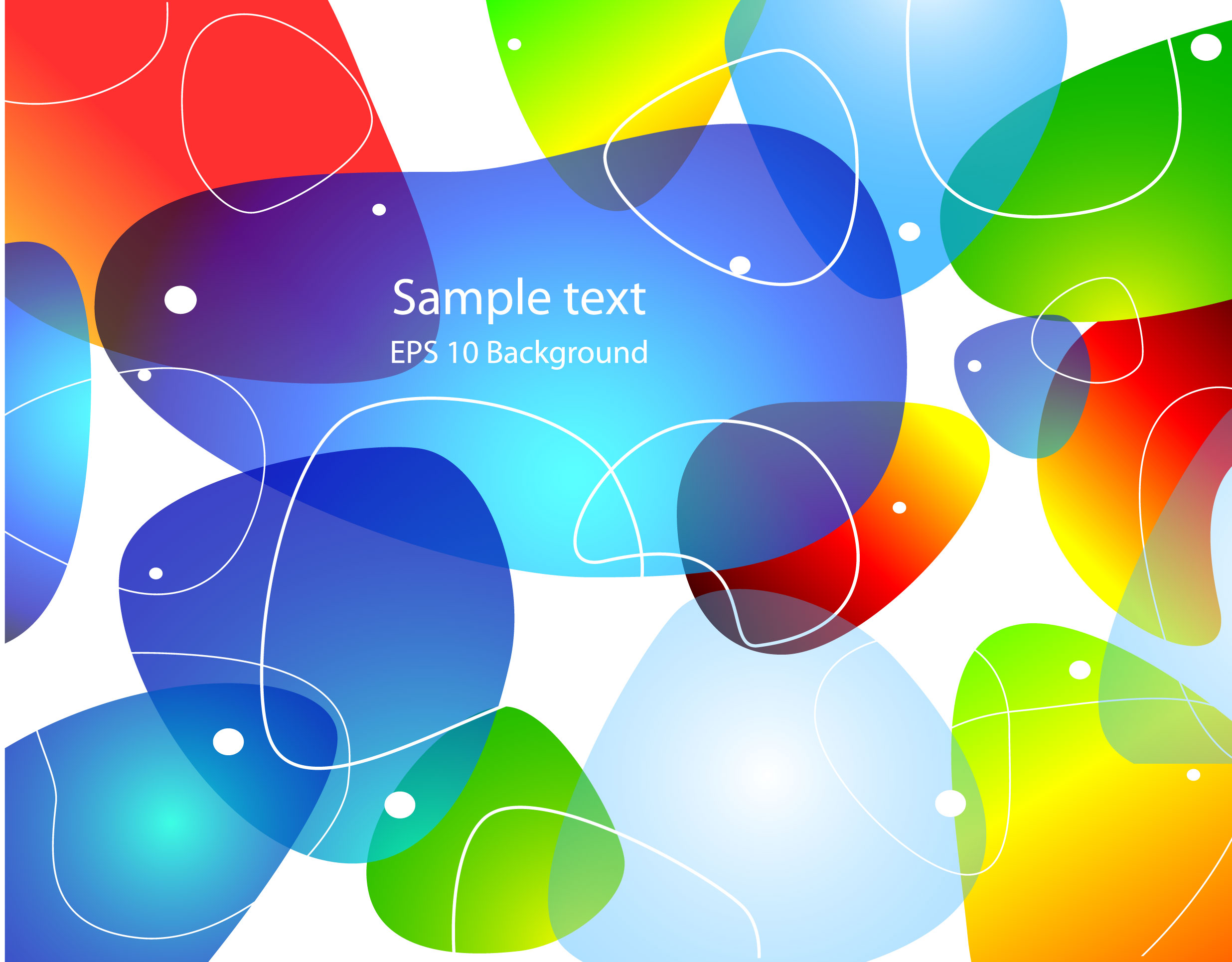 decorative background template modern colorful flat deformed shapes