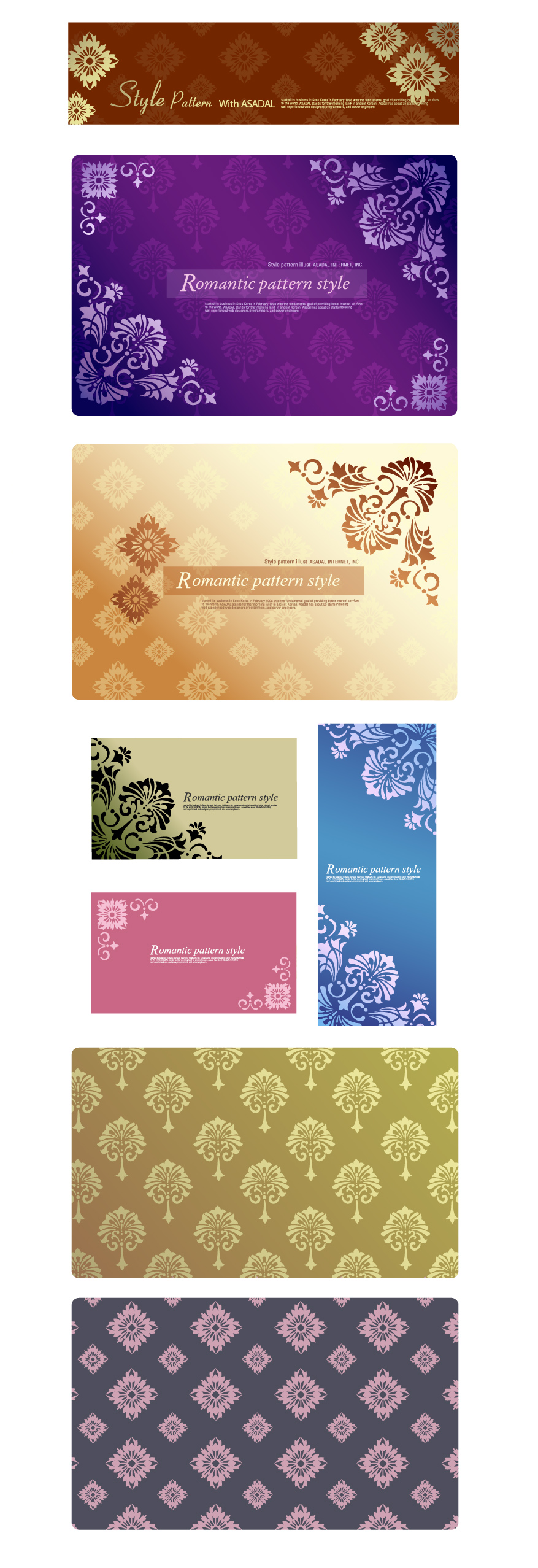 decorative pattern templates elegant classical floral design