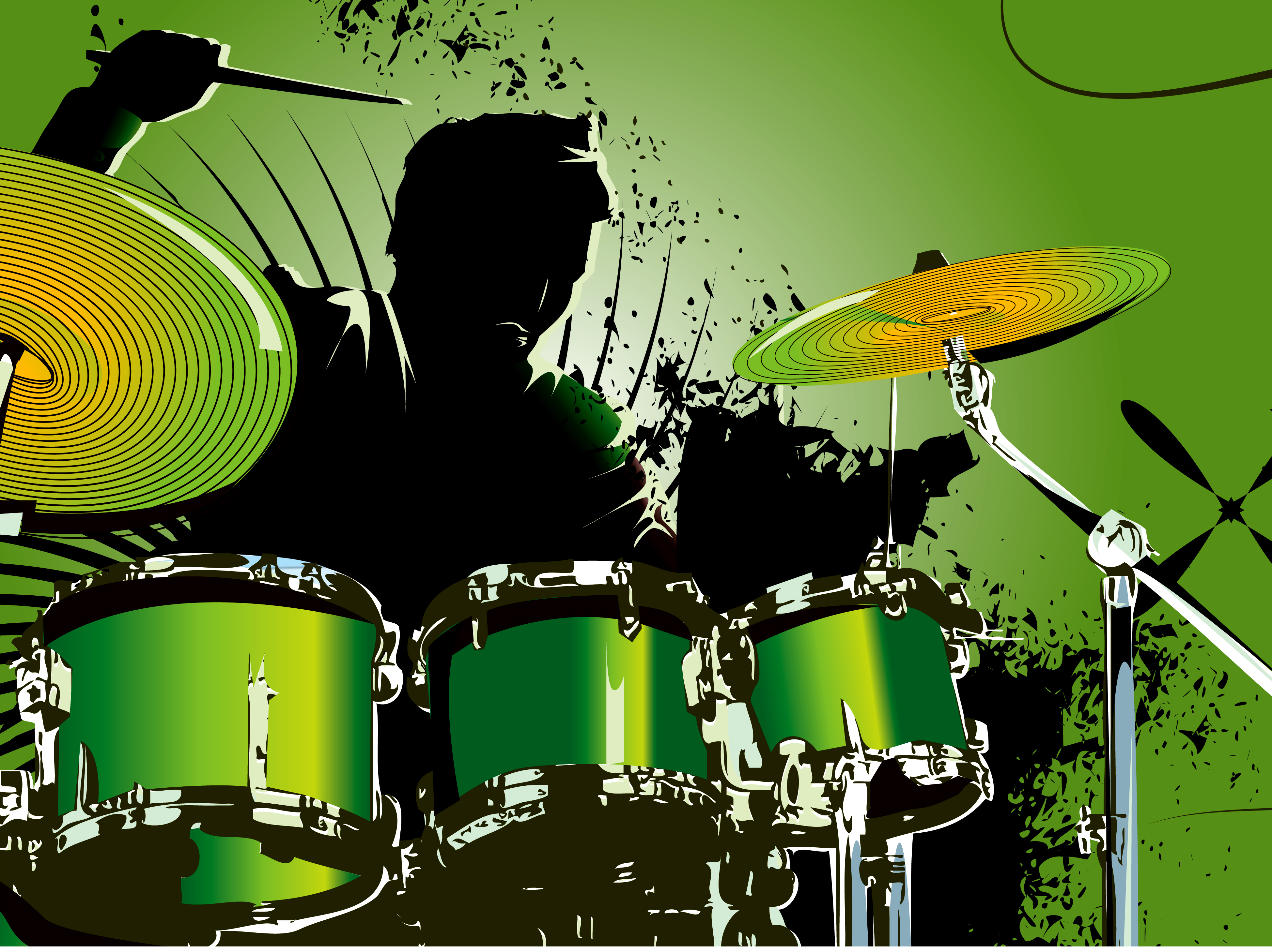 music background drumrer sketch dynamic grunge design