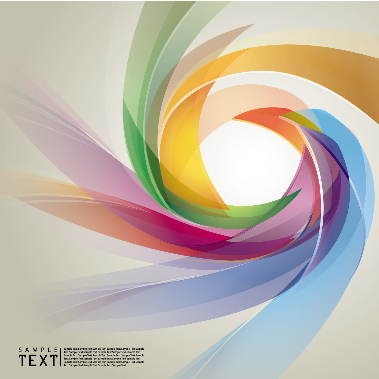 decorative background template colorful dynamic blurred twist shape