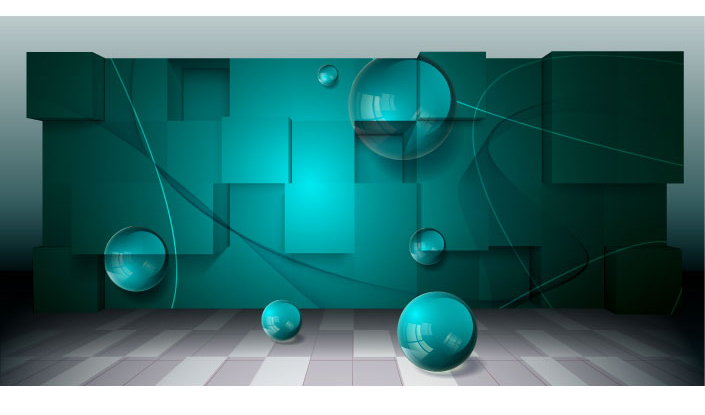 technology background sphere balls decor 3d design