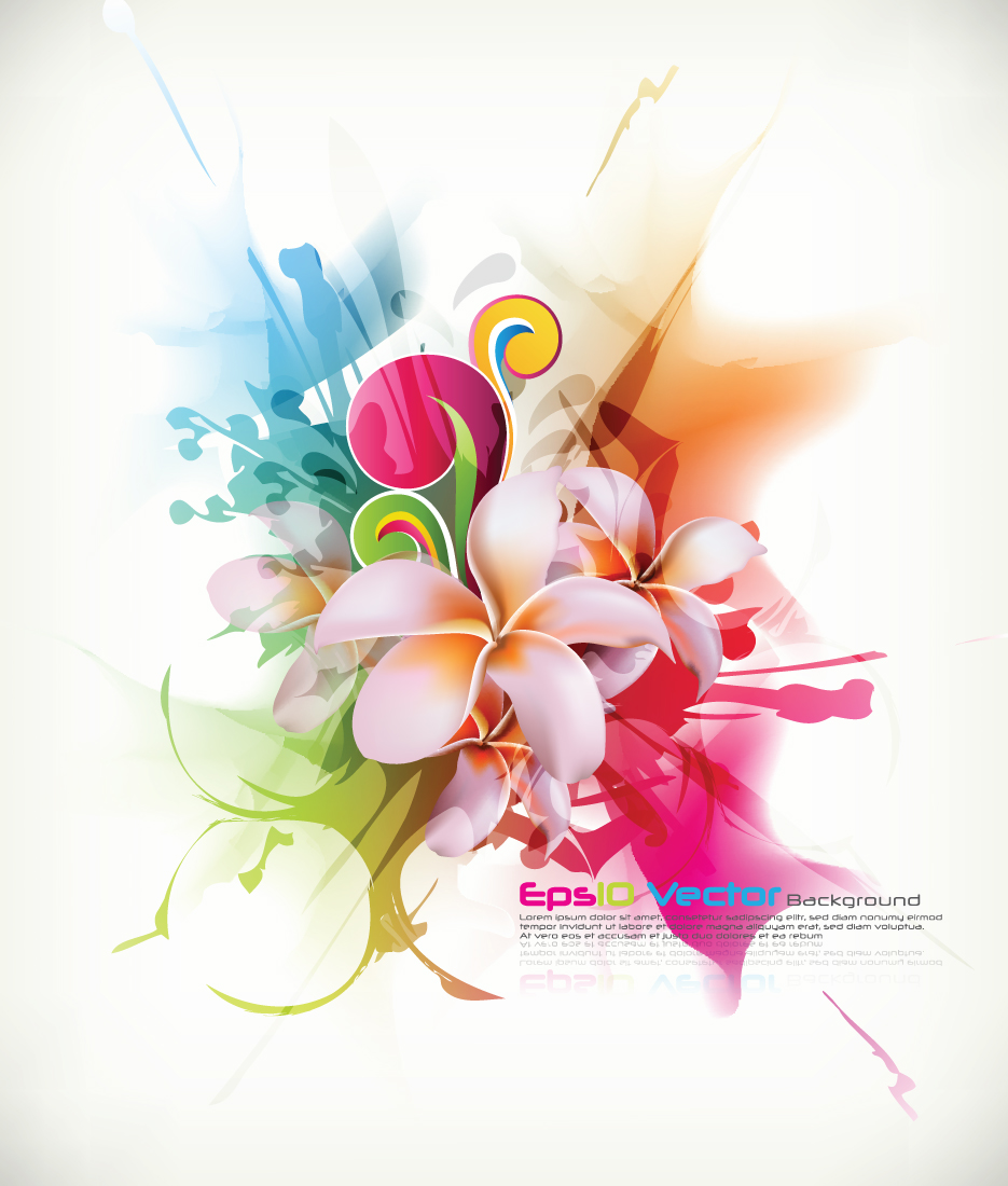 frangipane petals template colorful modern decor