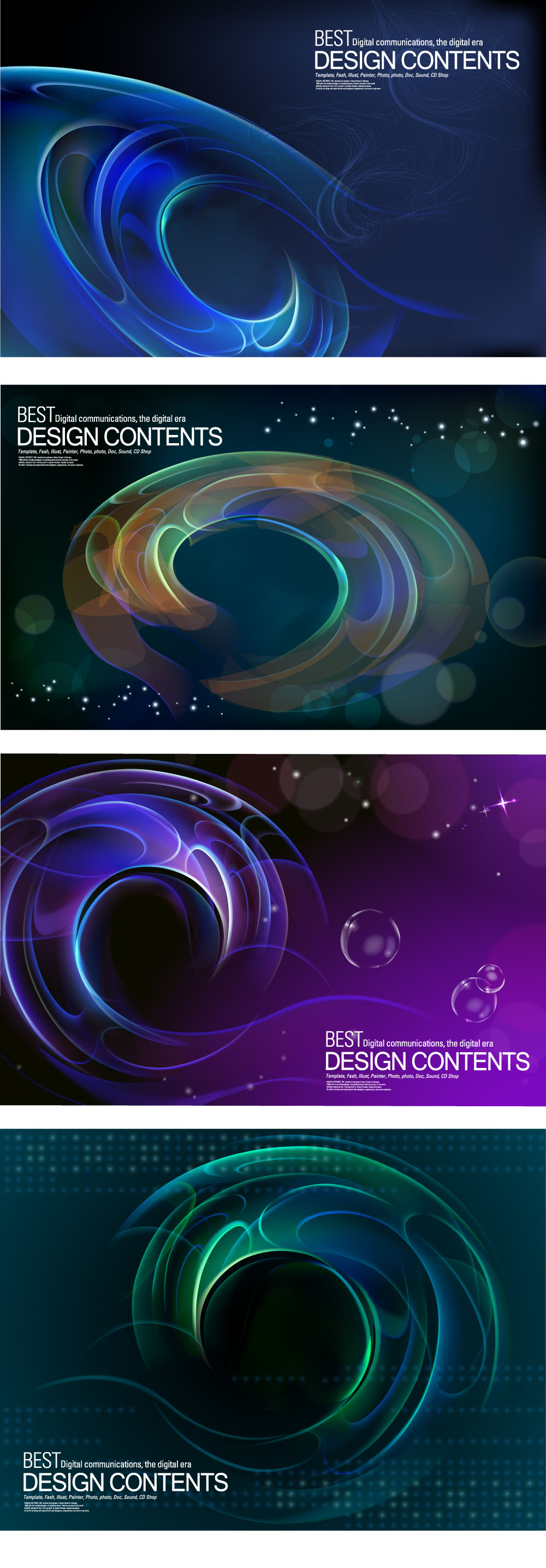 decorative background templates dark light motion effect