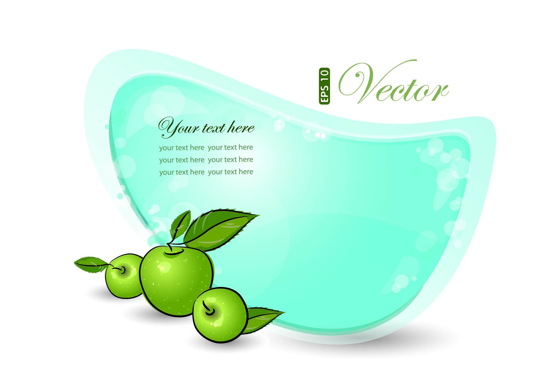 decorative apple template shiny bright modern bokeh decor