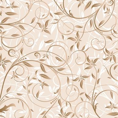 nature flora background elegant swirled design