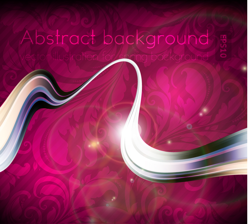 decorative background dynamic curves light effect design