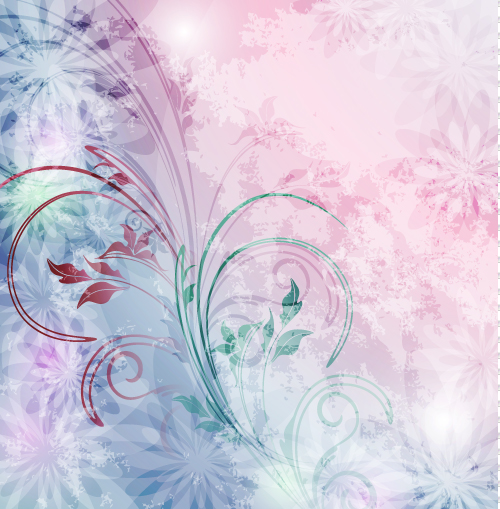 decorative background bright shiny floral decor modern design