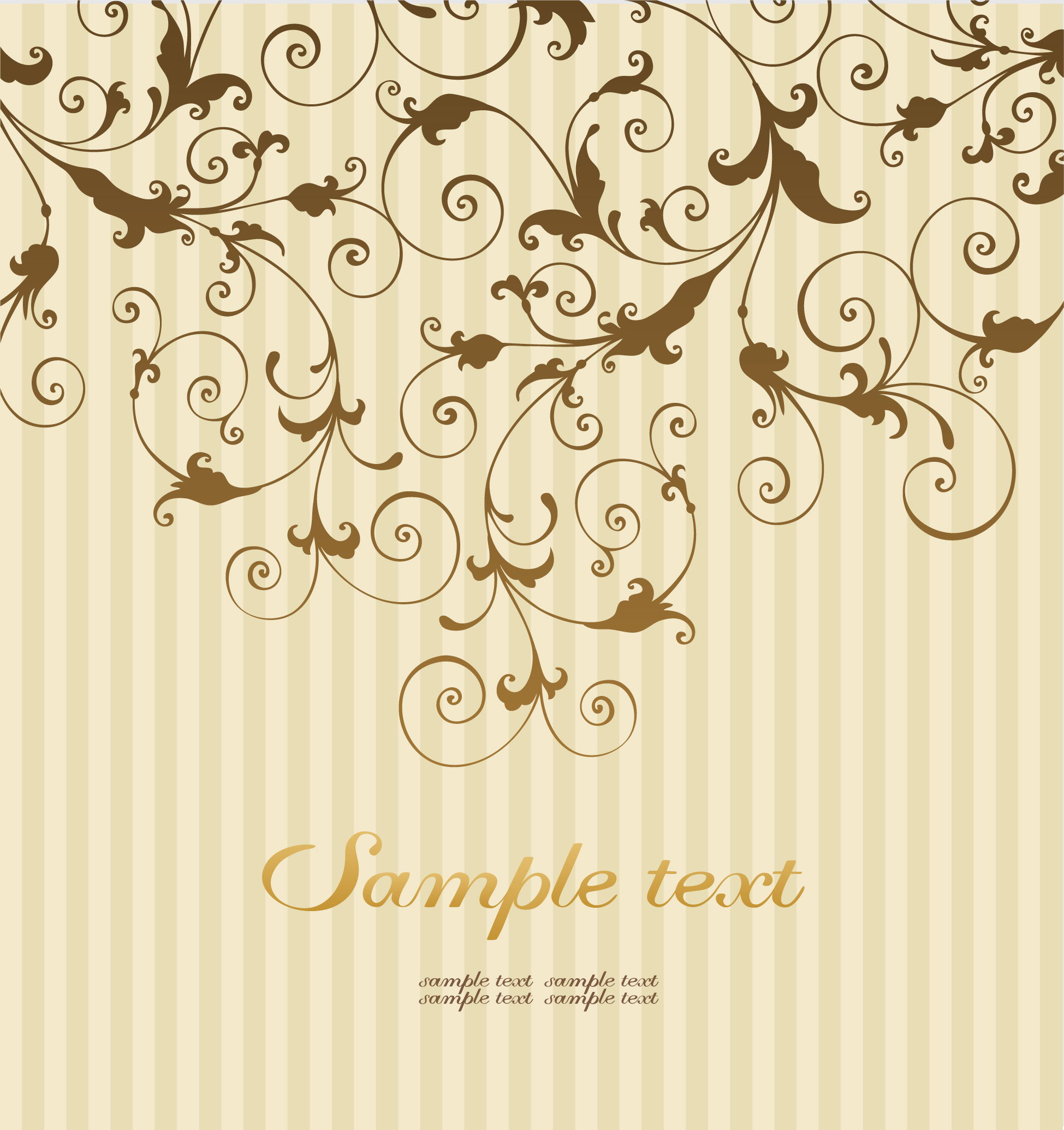 floras background template classic elegant curves seamless design