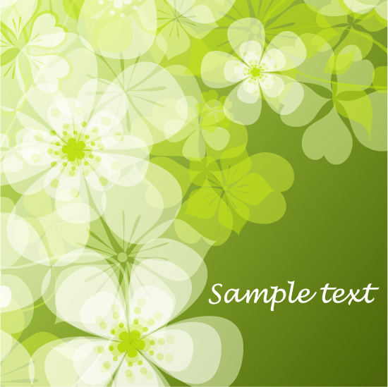 botany background template colored flat blurred decor