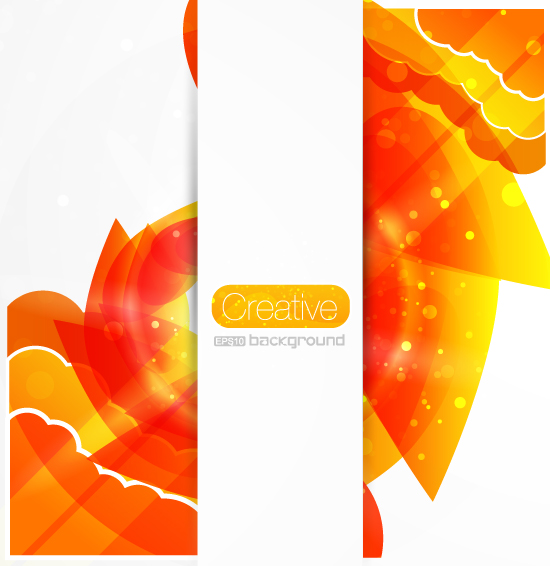 decorative background bright modern orange abstraction