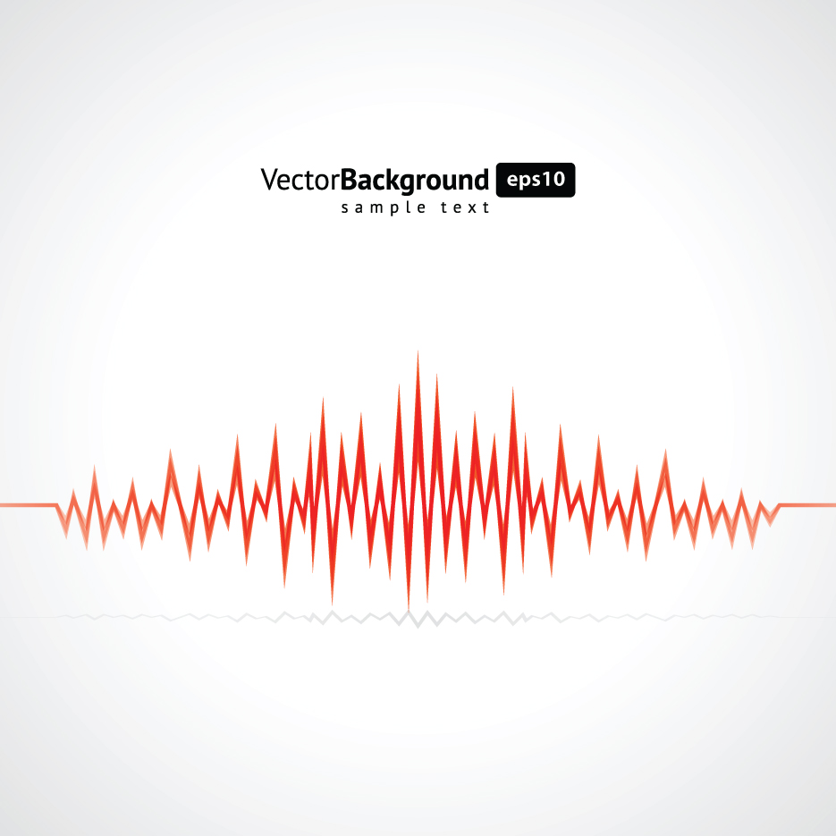 audio wave background bright flat dynamic design