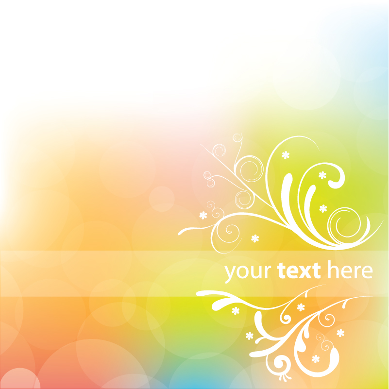 decorative background modern colorful bokeh curves decor