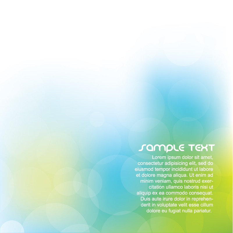 decorative background template modern vivid bokeh design