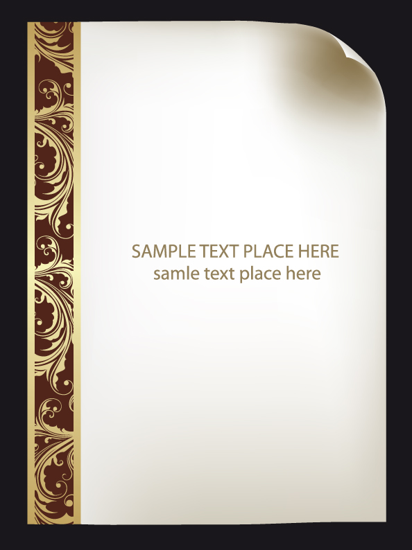 certificate border template elegant classic symmetric curves decor