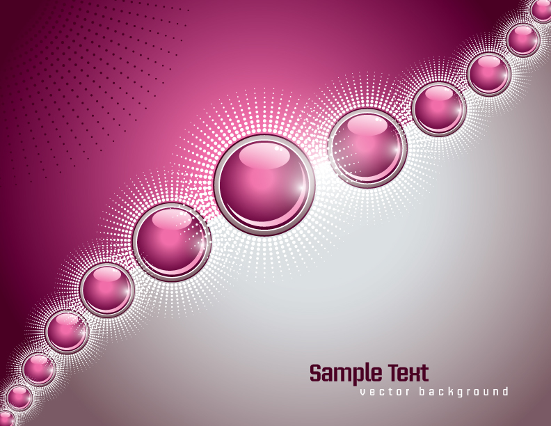 decorative background modern shiny violet circles