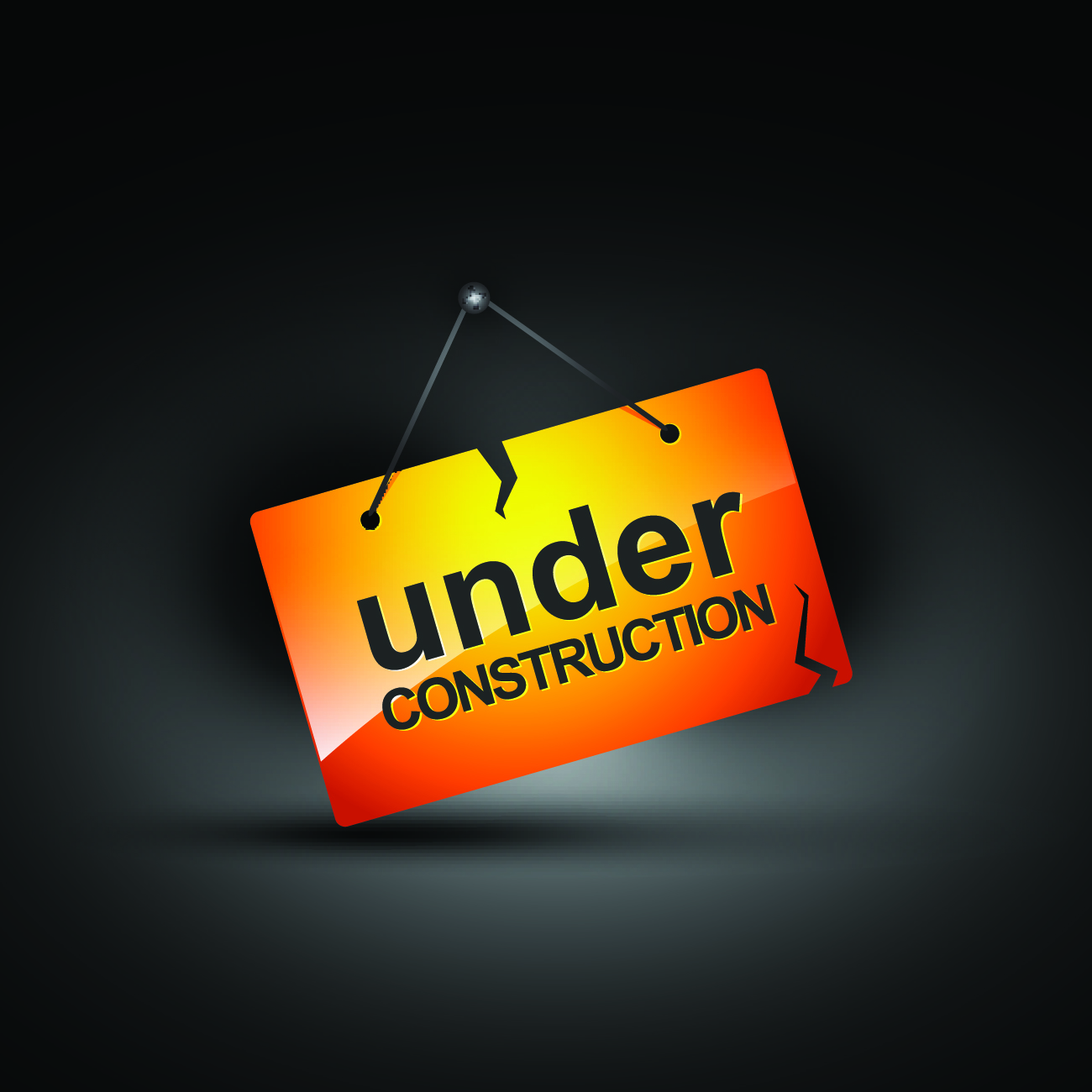 construction sign template hang board sketch dark modern