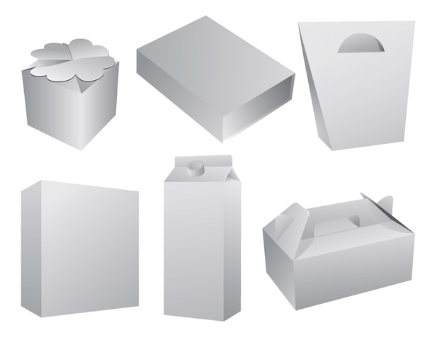 package icons blank 3d sketch white modern