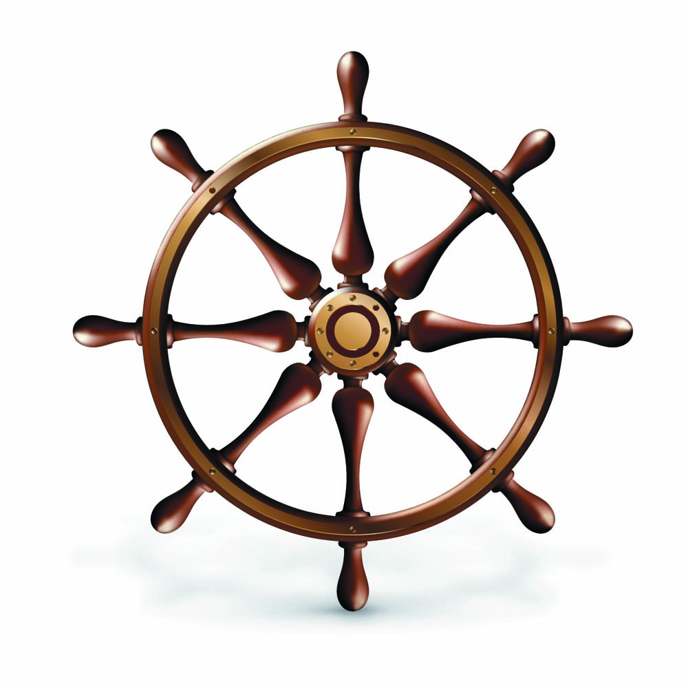 ship steering wheel icon shiny colored modern sketch